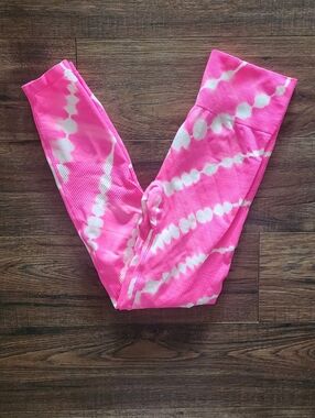 PINK Victoria's Secret Women's Tie-Dye Activewear Seamless Leggings Small S